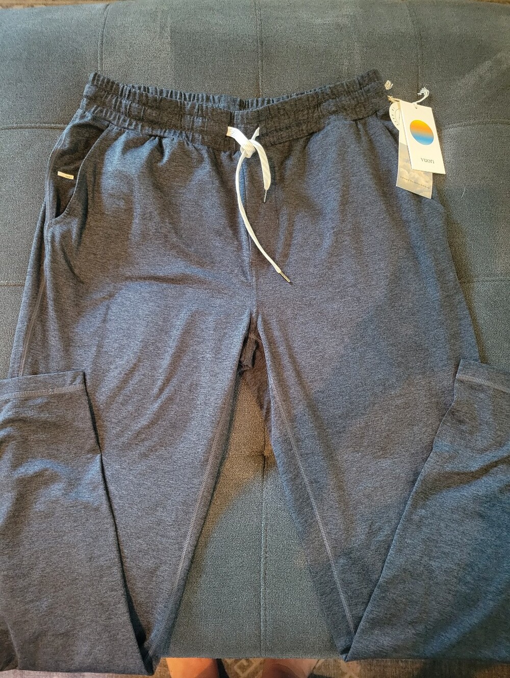 Vuori Charcoal Heather Drawstring Joggers